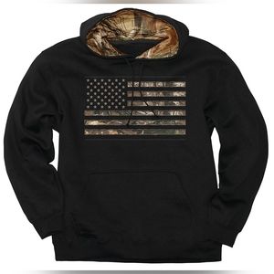 Buck Wear Men's XXL Camo Stars & Stripes Hoodie Realtree NWT